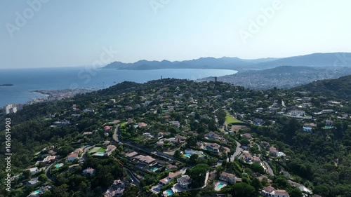 Luxury Villas on Lush Hills Overlooking the Bay of Cannes and French Riviera