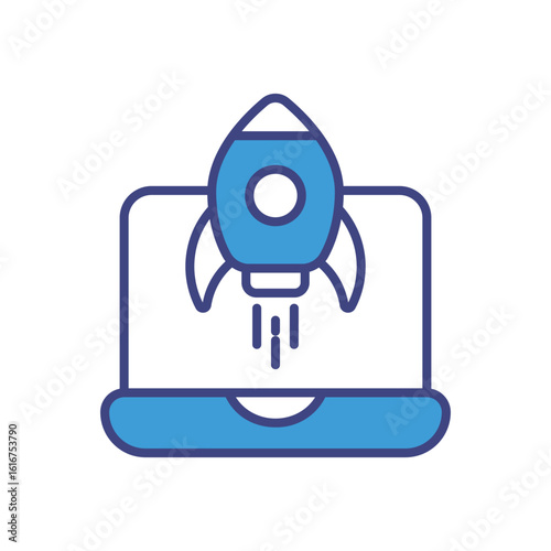 Start Platform icon vector