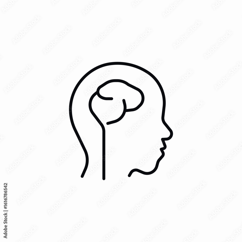 head brain (2) icon sign vector head brain (2) icon sign vector