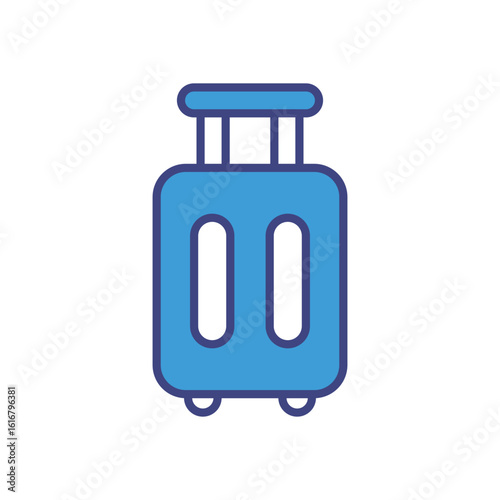 Luggage icon vector