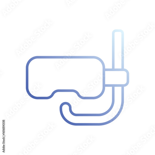 Snorkeling Gear icon vector
