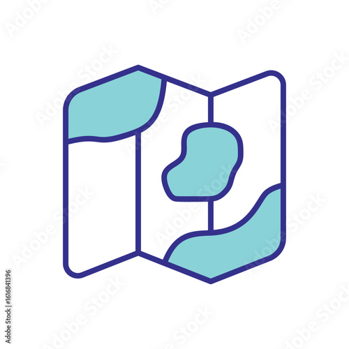 Map icon vector
