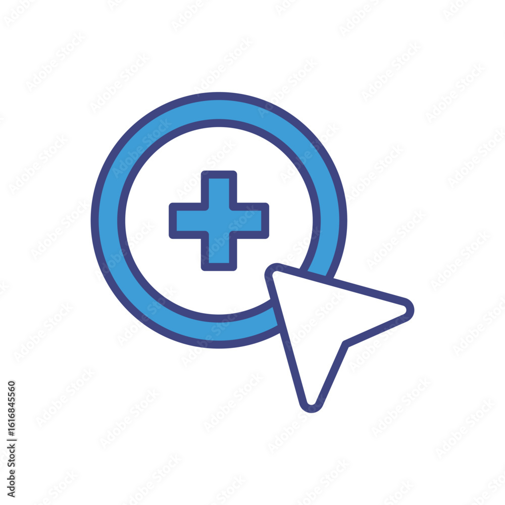 Fototapeta premium Add icon vector