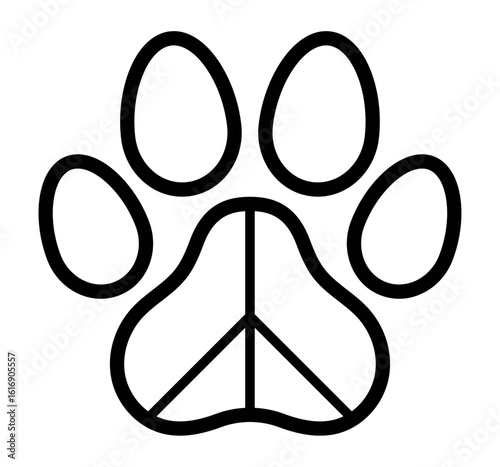 Animal paw print collection