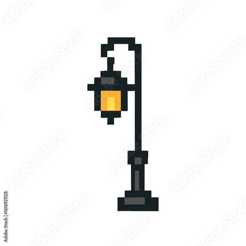 pixel icon street lamp on white background vector
Vector icon pixel art