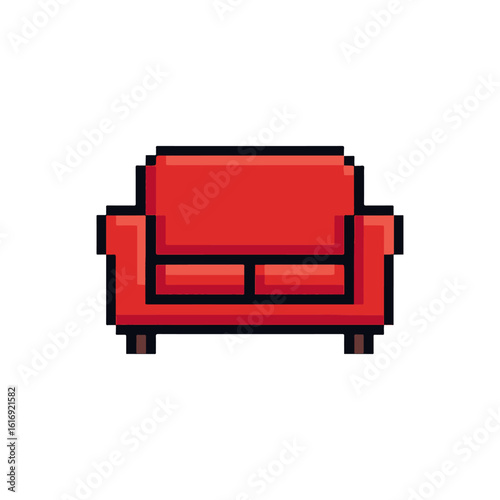 pixel icon sofa on white background vector
Vector icon pixel art