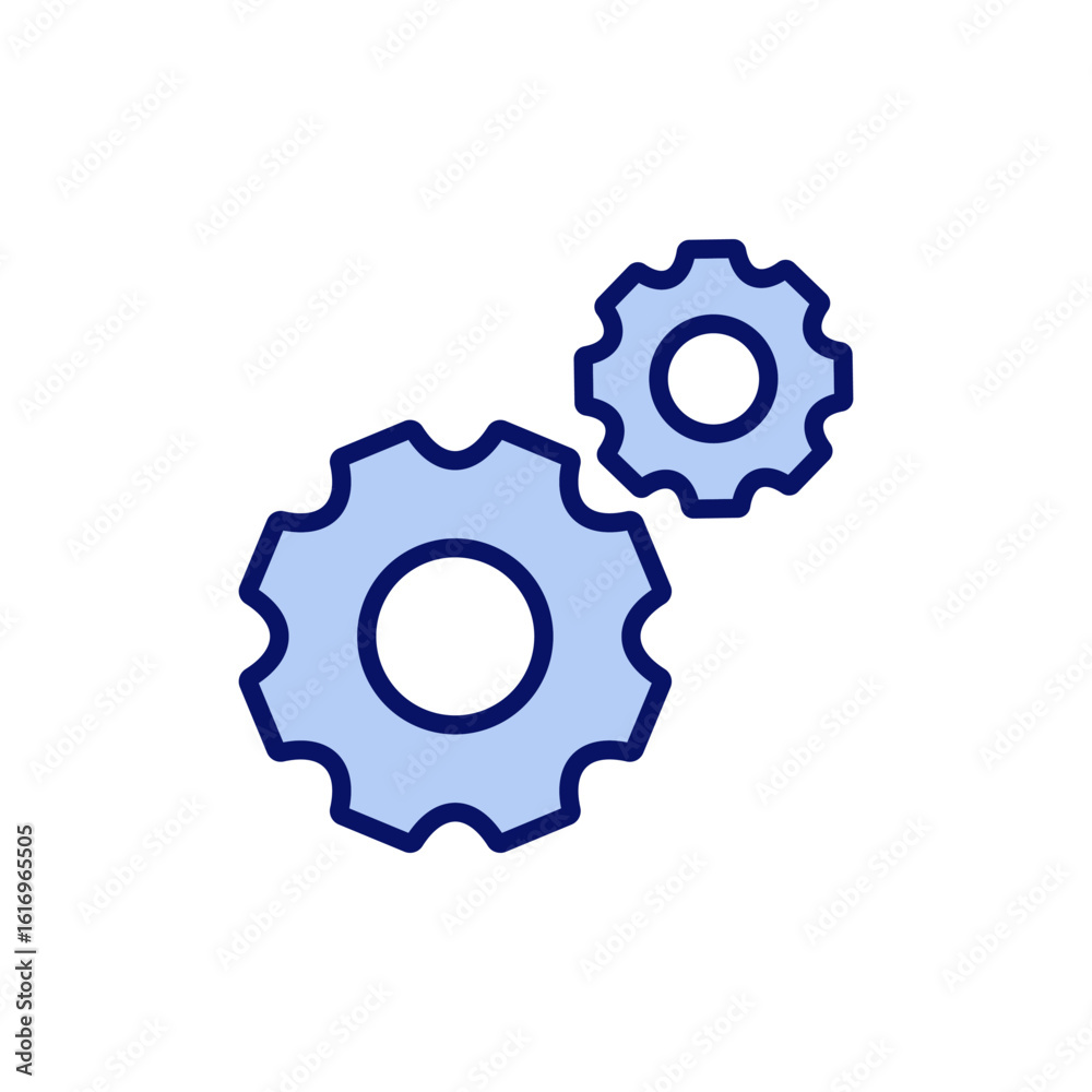 Setting icon vector. Cog sign and symbol. Gear Sign Setting icon vector. Cog sign and symbol. Gear Sign