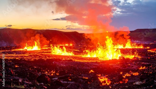 Industrial scene of a large haul truck transporting glowing molten slag at a steelworks plant at night.