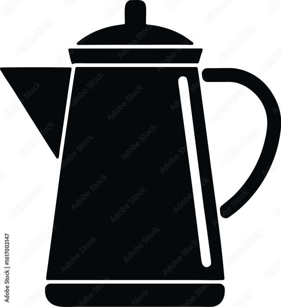 Fototapeta premium coffee pot vector icon.