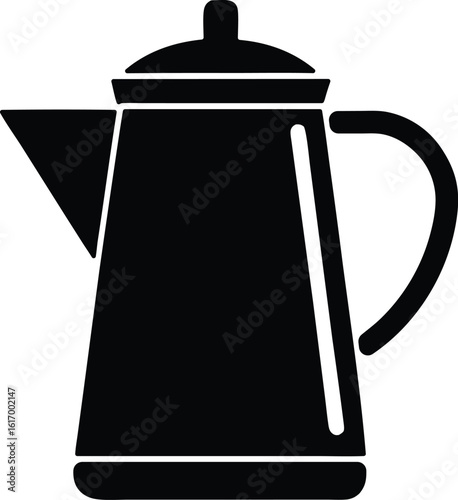 coffee pot vector icon.