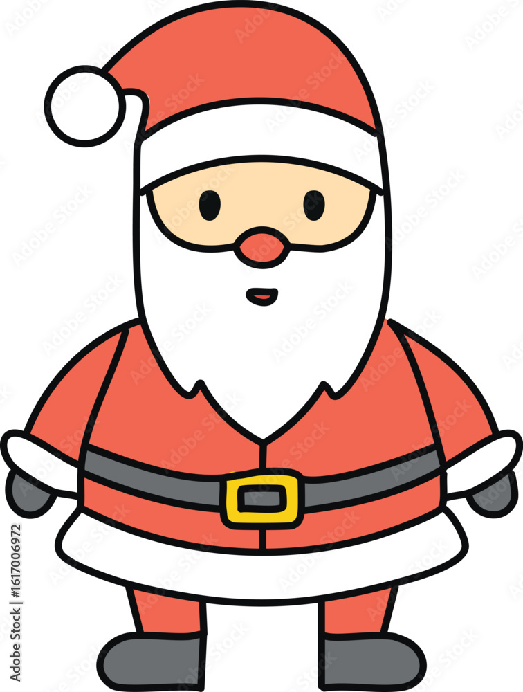 Cartoon Santa Claus bust, Christmas character
Cartoon Santa Claus bust, Christmas character