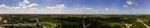 Aerial Panorama of Roundabout Near St. Thomas Ontario