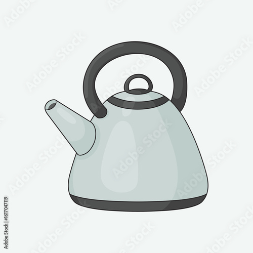 vector water kettle illustration template