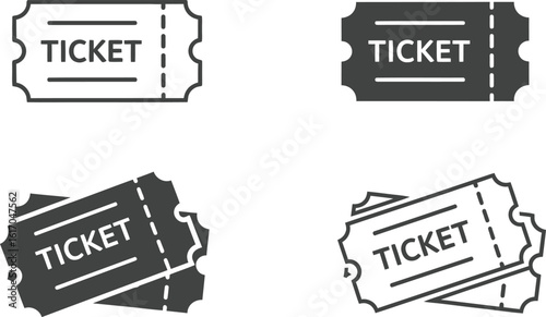 Get Access with these versatile ticket icons for events and admissions