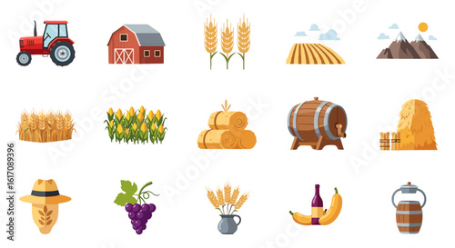 Farm and Agriculture Icons