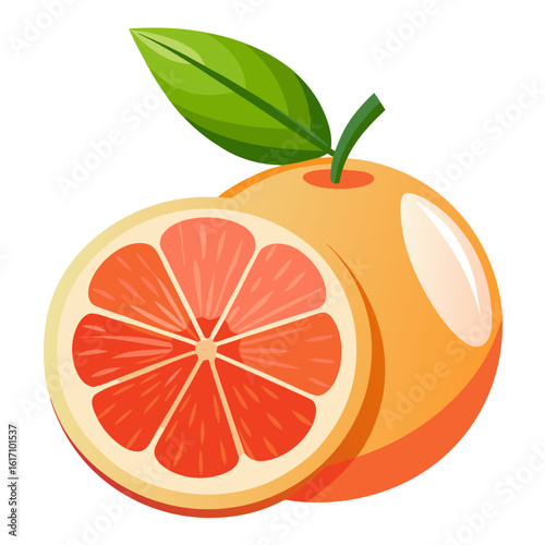 grapefruit cut half