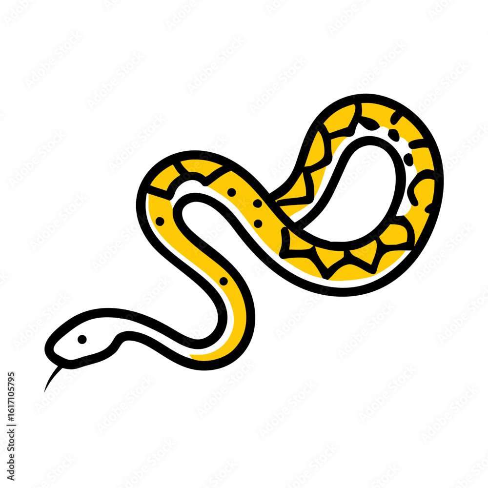 Fototapeta premium vector illustration of a snake