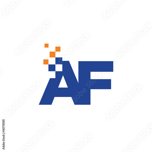 Initial A and F Letter Logo Icon 001