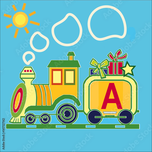 TREN NIÑOS DIDACTICO EDUCACIÓN JUEGO LETRAS ABECEDARIO COLEGIO ESCUELA KINDER PROFESOR TEACHER