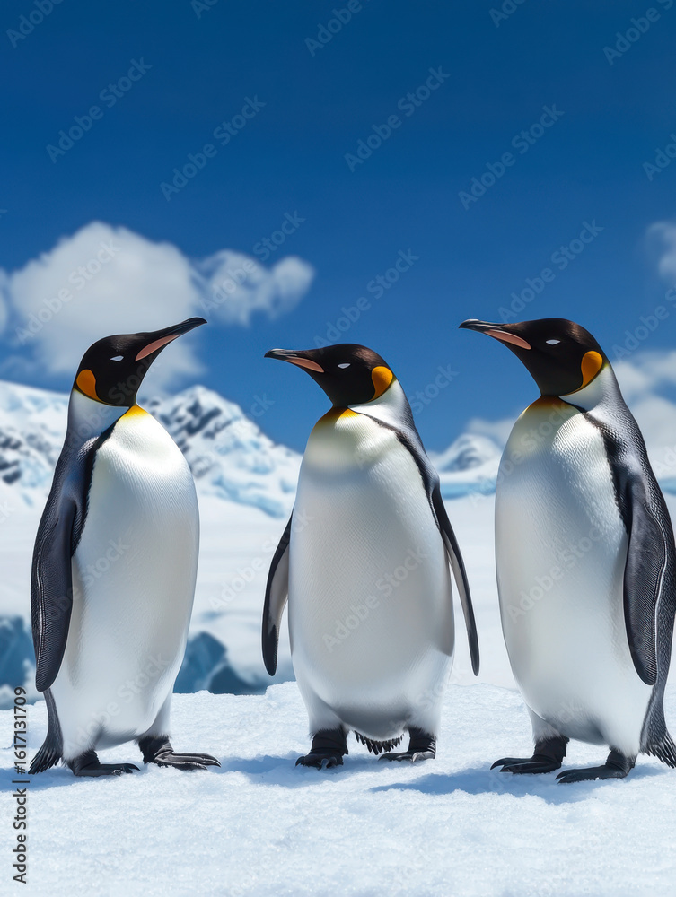 Fototapeta premium Emperor Penguins in Antarctica