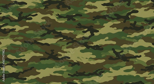 Camouflage Fabric: A striking image of camouflage fabric.