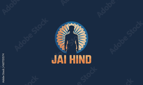 ashoka chakra, happy independence day indian, independence day india, Jai Hind message with patriotic silhouette and chakra emblem