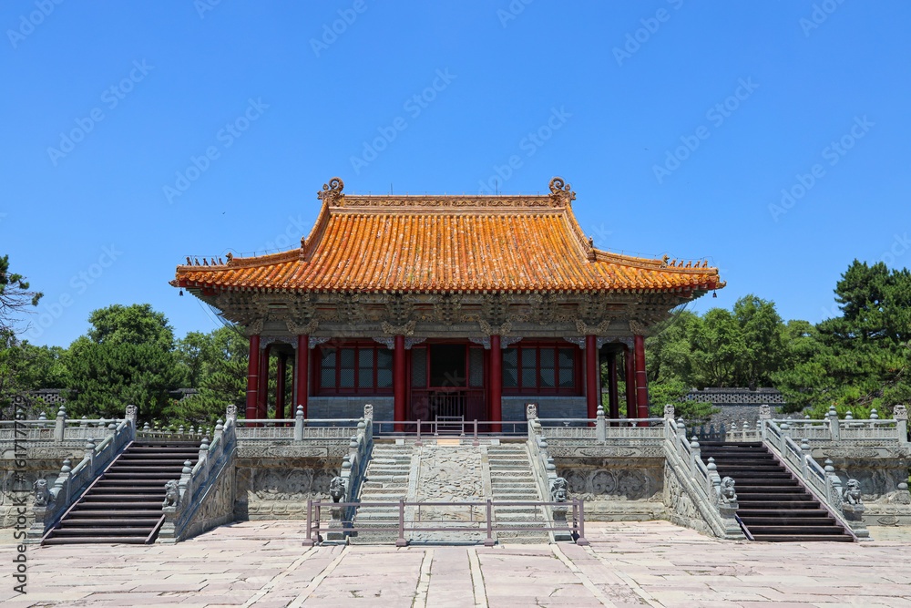 Naklejka premium Zhaoling Mausoleum of the Qing Dynasty (Beiling), Shenyang, Liaoning, China
