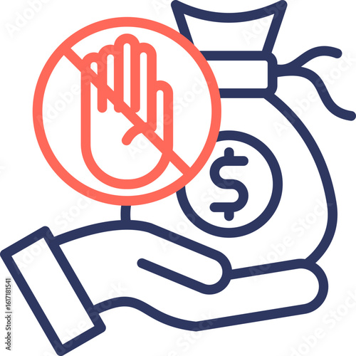 Smuggling Prevention line color icon