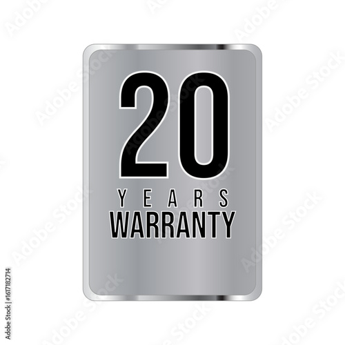 warranty stamp. sign. seal. Hologram stickers, holographic labels with silver texture, vector original product stamp. warranty badge sign insignia symbol with stars on white background
