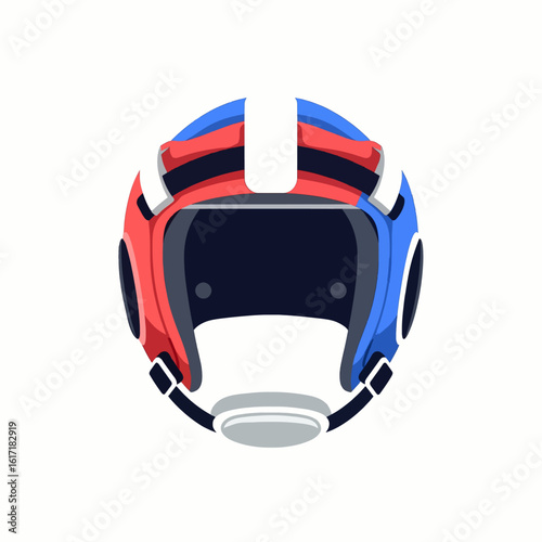 Minimal Vector of Wrestling Protective Headgear Equipment