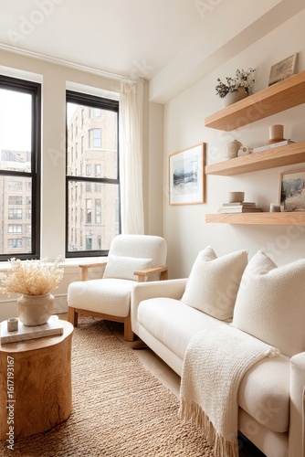 Cozy Minimalist Living Room With Modern Furniture Creating An Inviting Atmosphere