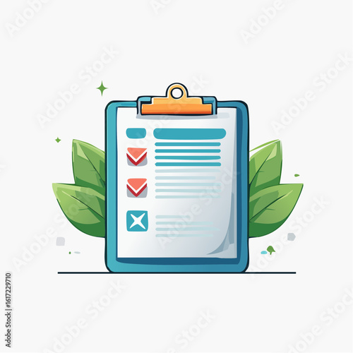Vector illustration of a patient medical file