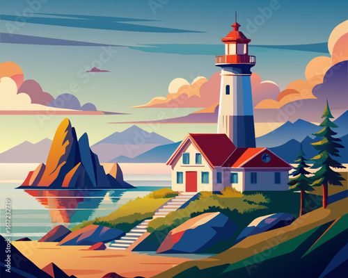 lighthouse on the coast