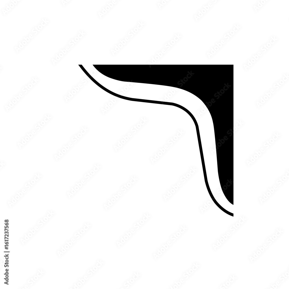 Fototapeta premium black corner arch