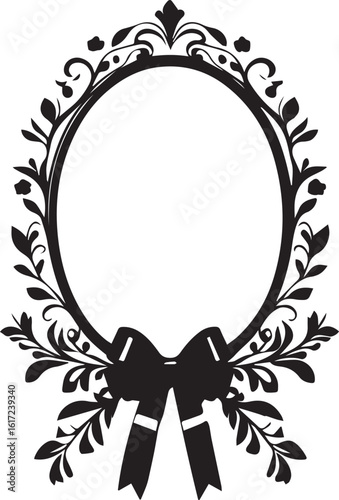 Victorian-Style Decorative Border Template