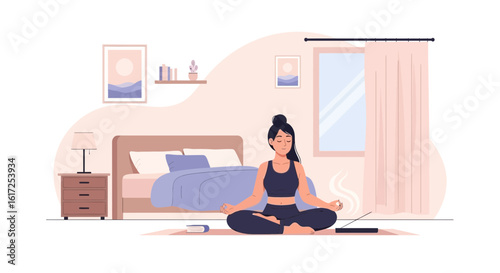 Peaceful Morning Meditation In The Bedroom For Mental And Physical Wellness