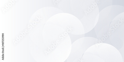 Abstract background with grey circle lines. Digital future technology concept simple modern abstract