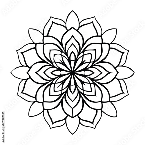 Simple mandala design,Mandala Art Design Circle Simple Mandala,Mandala art design in circle 