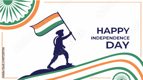 Indian independence day graphic design