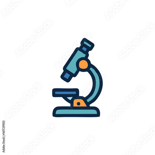 Laboratory Microscope Vector Illustration