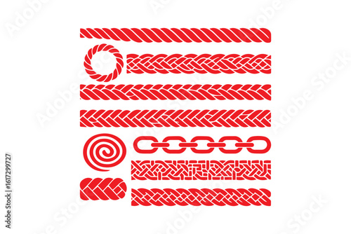 rope brush pattern. Thread pattern seamless
