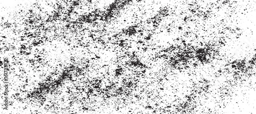 Dirt overlay or screen effect use for grunge and grunge dust overlay background with black textured design on white canvas suitable for creative editing projects  