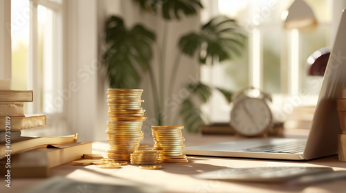 passive income concept, natural lighting