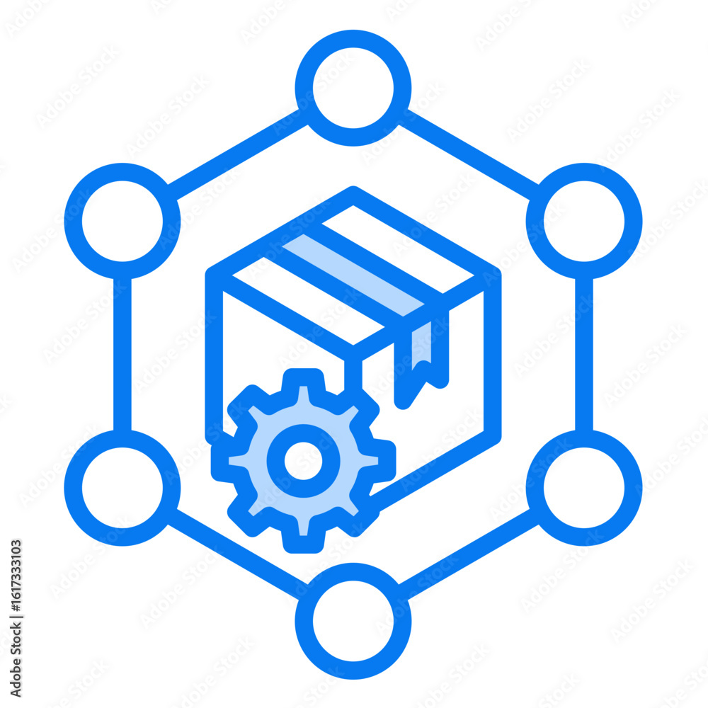 Supply Chain Management Icon Supply Chain Management Icon