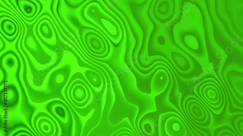 Abstract Animated Green Background in Liquid Style