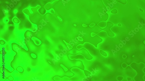 Abstract Animated Green Background in Liquid Style