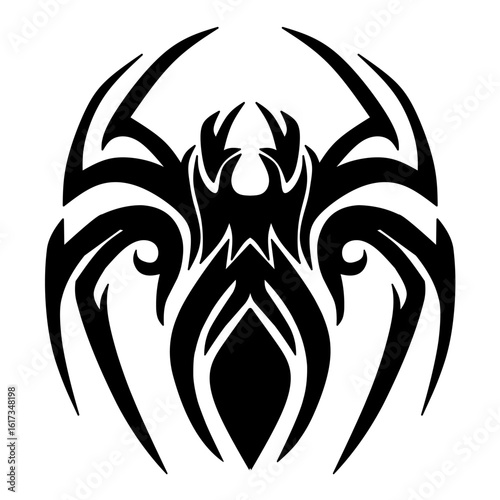 tribal tattoo spider design