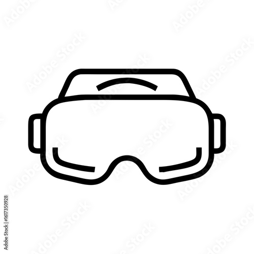 VR headset with shopping cart vector icon for virtual reality ecommerce and online retail design, VR headset shopping cart icon, Virtual reality ecommerce vector graphic, VR retail shopping symbol