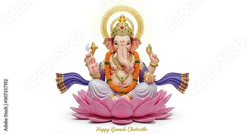 illustration of Lord Ganpati for Ganesh Chaturthi festival of India, Ganesh chaturthi for greeting,card, poster background.