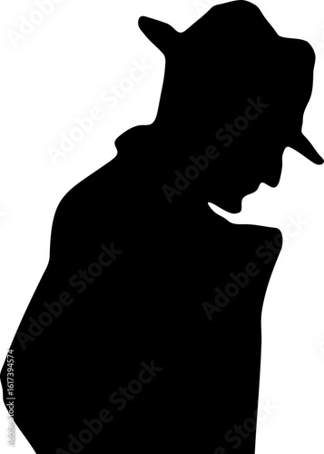 형사의 검은 실루엣 detective's silhouette